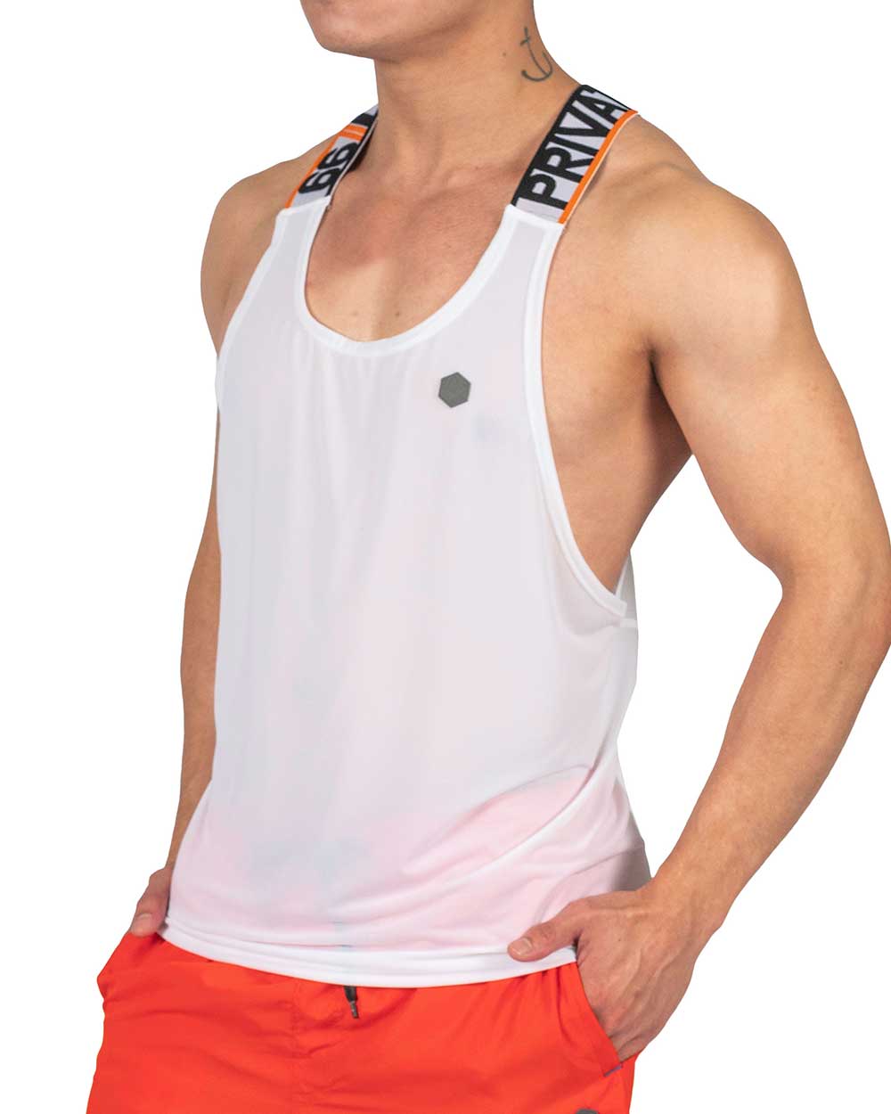 Party Troop Raver Jersey Tank - White [4432]