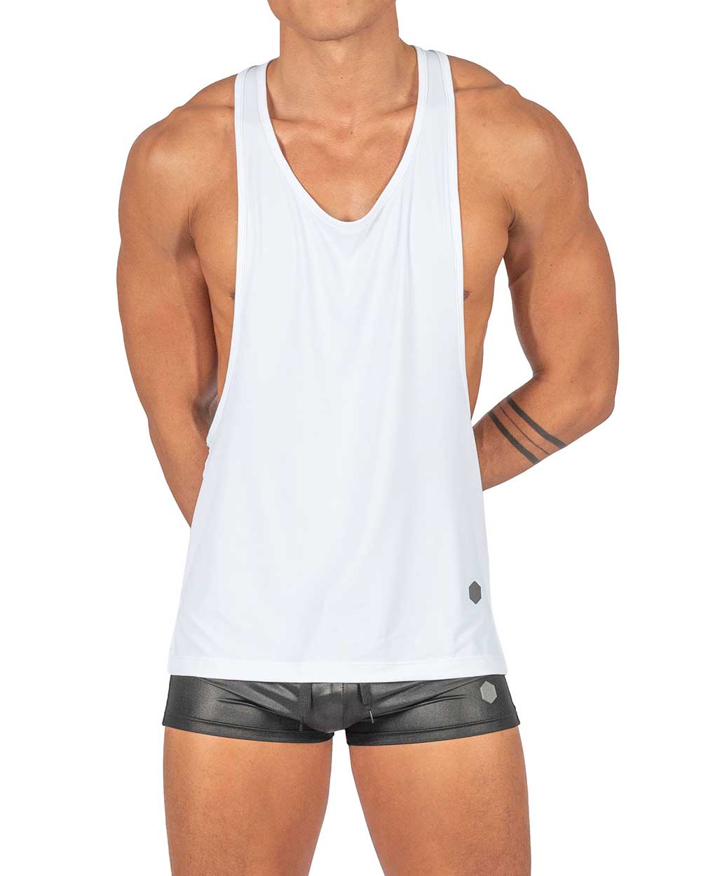 Party Troop Raver Jersey Tank - White [4433]