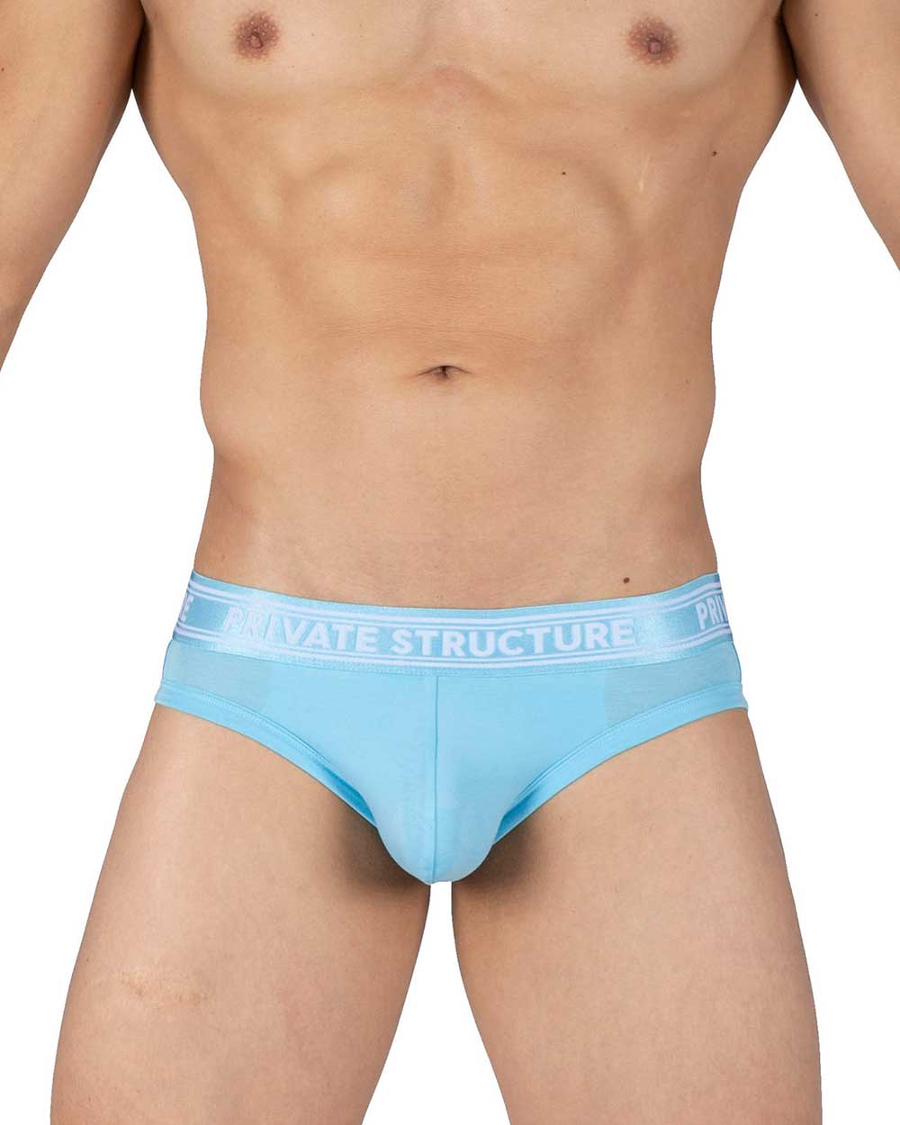 Viscose From Bamboo Mid Waist Mini Brief - Brght Cyan - [4378]