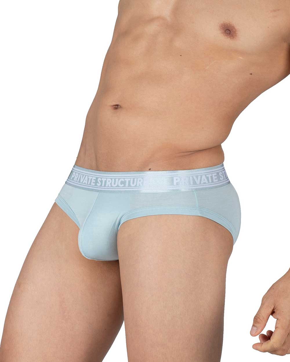 Viscose From Bamboo Mid Waist Mini Brief - Frost Blue - [4378]