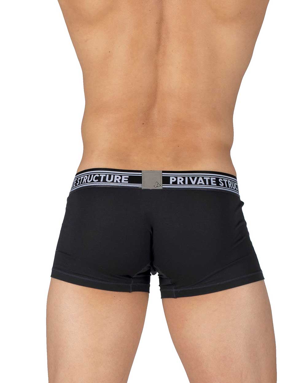 Viscose From Bamboo Mid Waist Trunk - Raven Black - [4379]