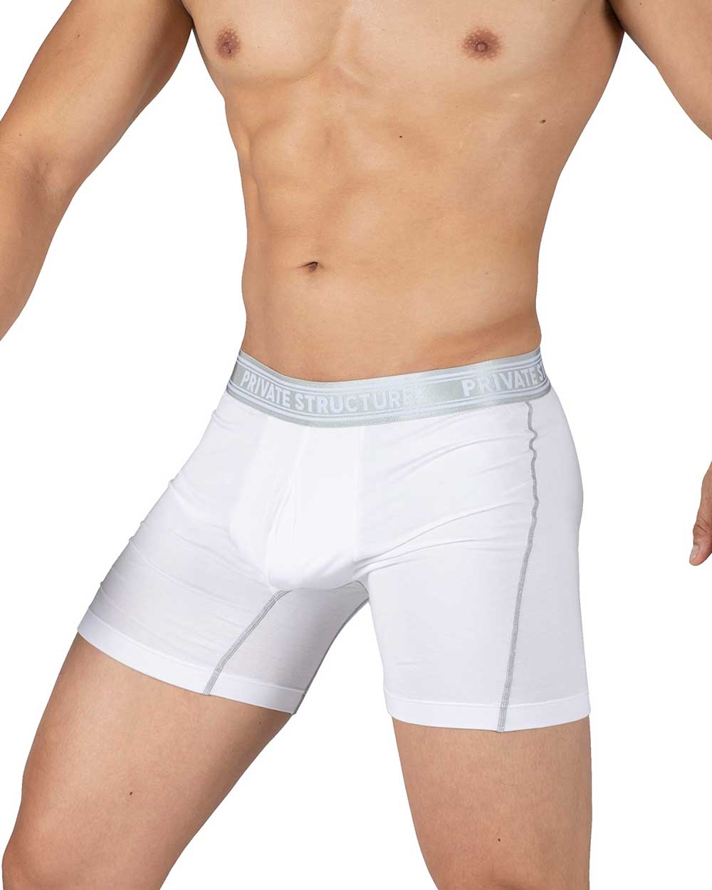 Viscose From Bamboo Mid Waist Boxer Brief - Bright White - [4380]