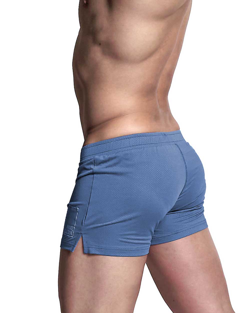 Evo.Boxer Lounge Shorts With Inner Bulge - Denim Blue [4331]