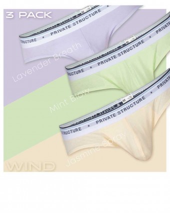 5lements Mini Brief 3pcs Pack - Wind - Lavender Breath / Mint Blow / Jasmine Spray [4395]