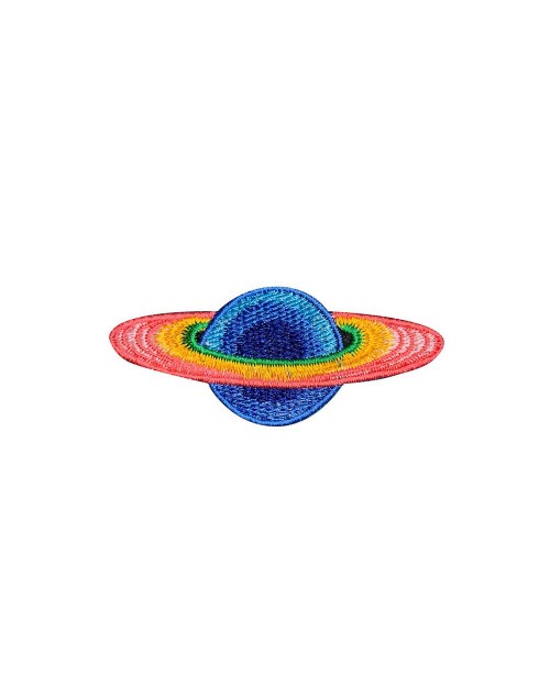 Badge - Rainbow Saturn [4149]
