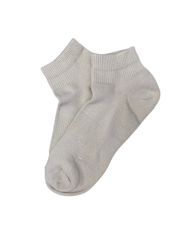 Mesh Tweet Ankle Sock - Khaki [4604]
