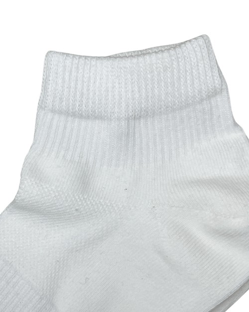 Mesh Tweet Ankle Sock - White [4604]