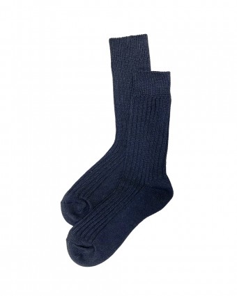 Heavy Knit Boots Socks - Black [4605]