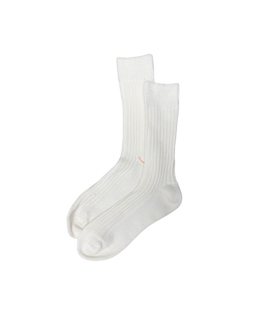 Heavy Knit Boots Socks -  Ivory White [4605]