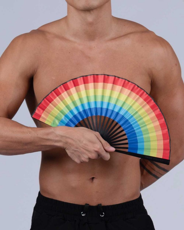 Fabric Patry Fan - Rainbow [4527]