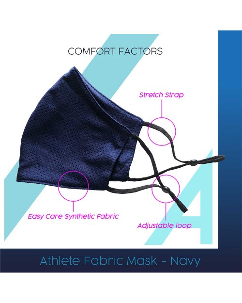 Athlete Face Mask - Navy [4314]
