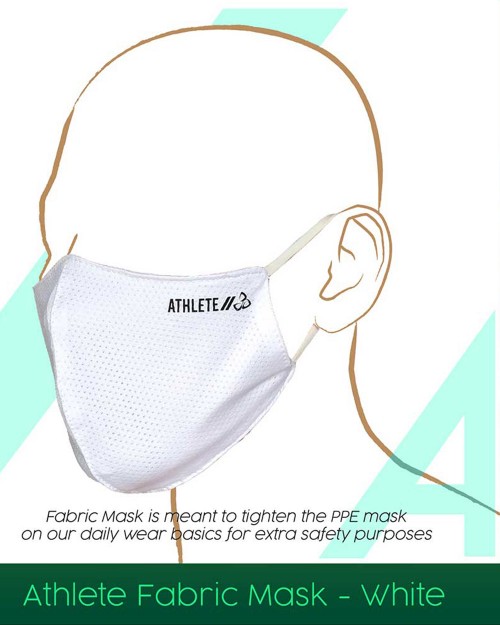 Athlete Face Mask - White [4314]