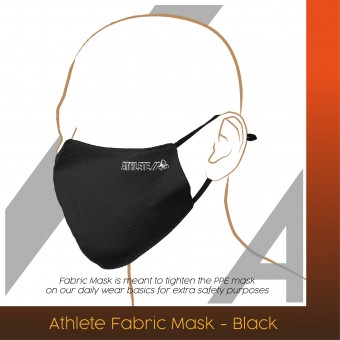 Athlete Face Mask - Black [4314]