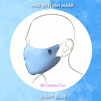 PRD Stylish Face Mask - Light Blue [4313]