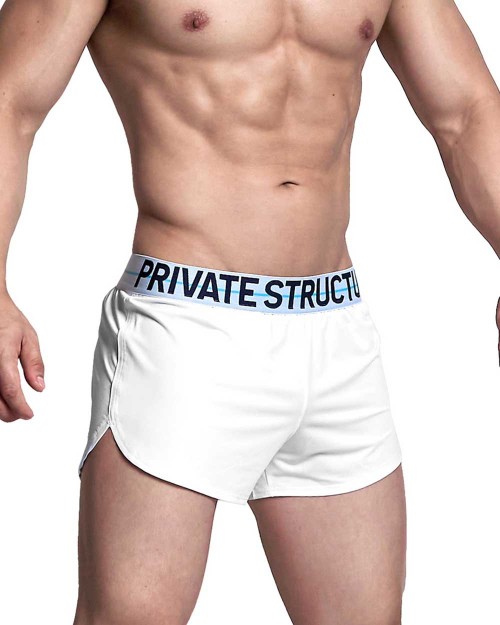Jersey Running Shorts With Inner Pocket - White [4328]