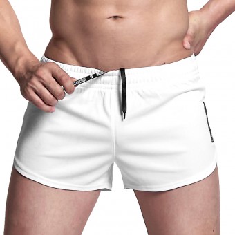 Jersey Running Shorts - White [4329]