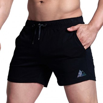 Activewear 2 Pocket Sweat Shorts {Lite Weight Fleece) - Black [4330]