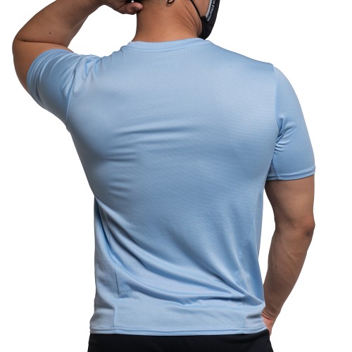 Cusual Fit Training Crew Neck Tee - Lt Blue [4215]