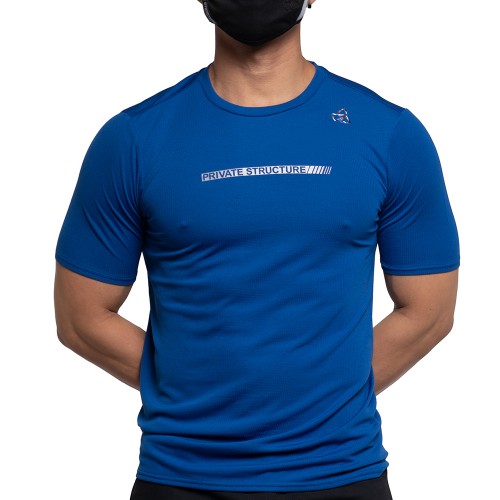 Cusual Fit Training Crew Neck Tee - Royal [4215]