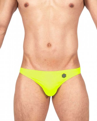 Swimwear Basic Brazilian Bikini-Neon Yellow [4451]