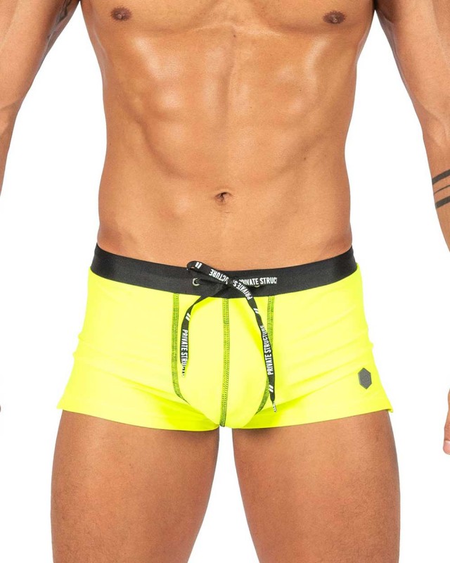 Swimwear Basic Brazilian Trunk - Neon Yellow [4653]