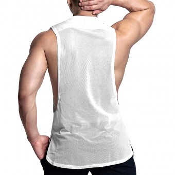 Party Troop Muscle Party Tank - White [3984]