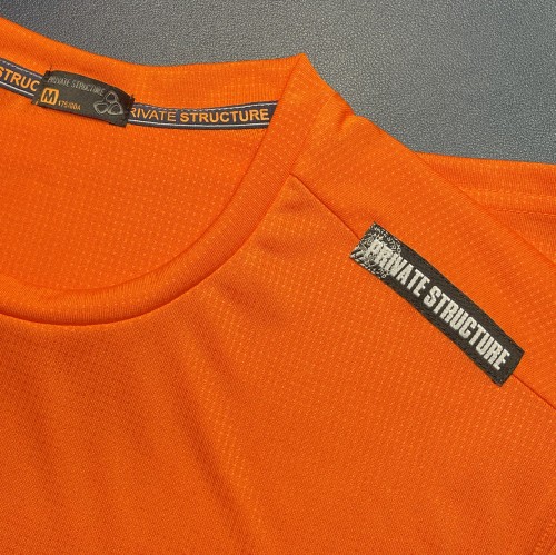 Casual Fit Crew Neck Jersey Tee - Flame Orange [4441]