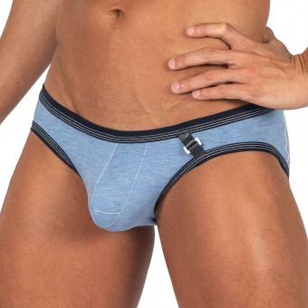 Limited Collection Barn Boy Low Rise Mini Brief - Faded Denim [4358]