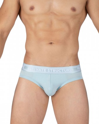 Viscose From Bamboo Mid Waist Mini Brief - Frost Blue - [4378]