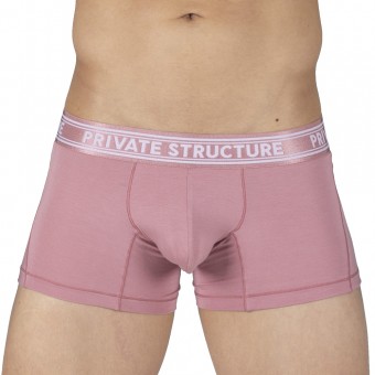 Viscose From Bamboo Mid Waist Trunk - Smoke Red - [4379]