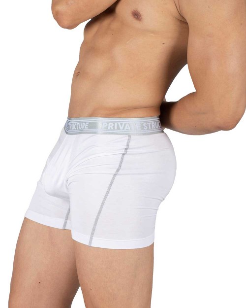 Viscose From Bamboo Mid Waist Boxer Brief - Bright White - [4380]