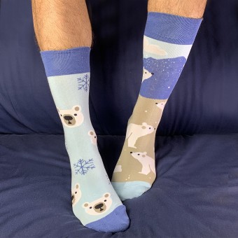 Half Socks - Polar bear [4144]