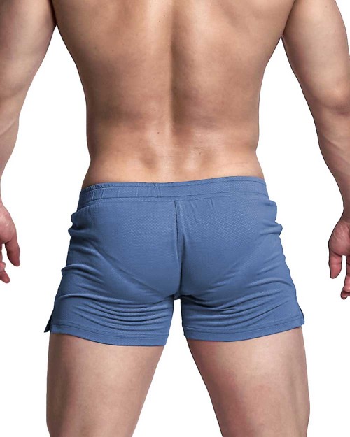 Evo.Boxer Lounge Shorts With Inner Bulge - Denim Blue [4331]